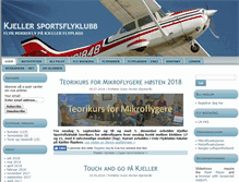 Tablet Screenshot of kjellersportsflyklubb.no